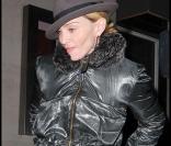 Madonna sort du restaurant Locanda Locatelli, à Mayfair, à Londres (28/12/2008)