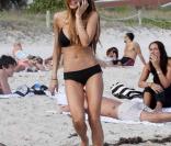 Lindsay Lohan à la plage à Miami, le 31/12/08