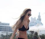 Lindsay Lohan à la plage à Miami, le 31/12/08