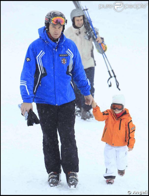 Iñaki Urdangarin et son plus jeune fils, Miguel 