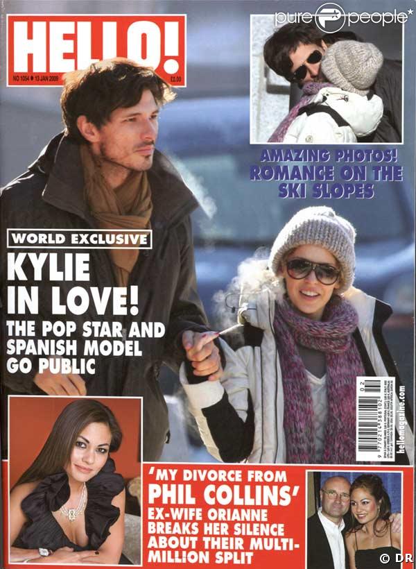 Kylie Minogue et son amoureux Andres Velencoso Segura, en couverture de Hello