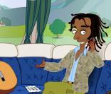 Yannick Noah dans le dessin animé 1 minute de pause