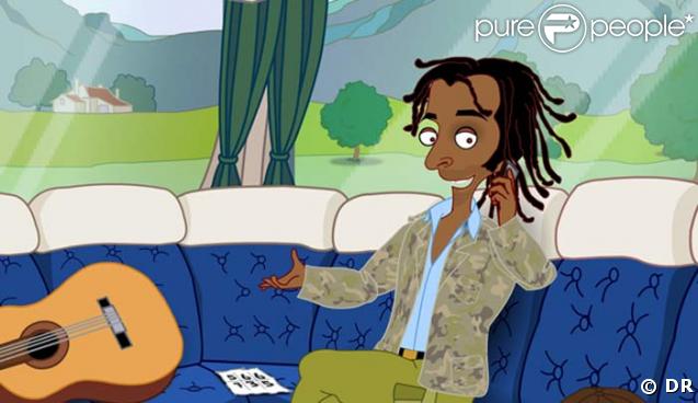 Yannick Noah dans le dessin animé 1 minute de pause