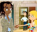 Yannick Noah dans le dessin animé 1 minute de pause