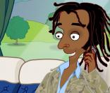 Yannick Noah dans le dessin animé 1 minute de pause