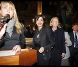 Rachida Dati a présenté ses voeux au personnel de sa mairie du 7e arrondissement de Paris, le 8/01/09