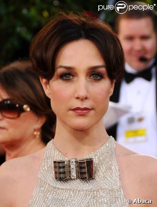 Elsa Zylberstein aux Golden Globes, à Los Angeles, le 11/01/09