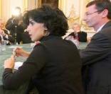 Rachida Dati reçoit au Minisitère de la Justice des avocats et associations. 15/01/09