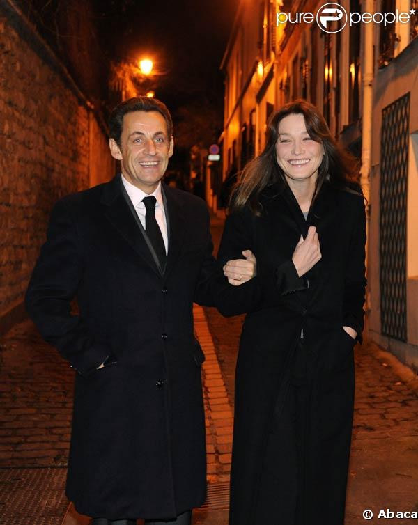 Carla Bruni et son mari Nicolas Sarkozy 