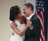  Barack Obama et son épouse Michelle vont de bal en bal, pour faire, amoureux, quelques petits pas de danse... 20/01/09 