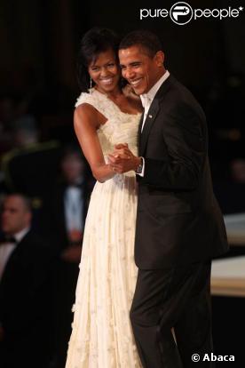  Barack Obama et son épouse Michelle vont de bal en bal, pour faire, amoureux, quelques petits pas de danse... 20/01/09 