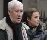 Stéphane Collaro et sa compagne à l'église de Saint-Germain des Prés 