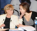 Jeanne Moreau et Marie Kremer au Festival Premiers Plans, à Angers. 21/01/09