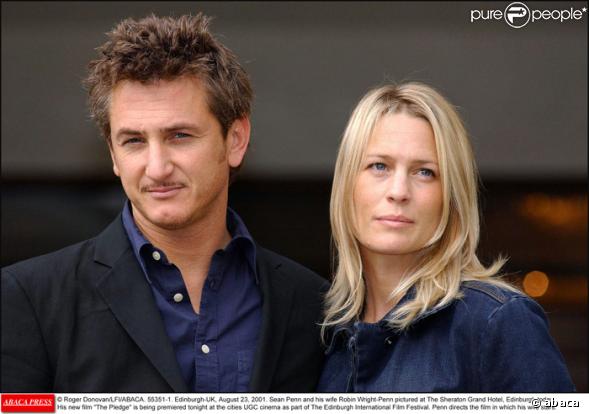 Sean Penn et son ex femme Robin Wright