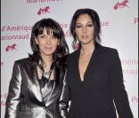 Monica Bellucci et Tina Kieffer au gala du Prix d'Amérique Marionnaud. 24/01/09