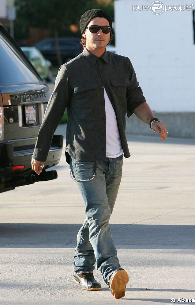 Gavin Rossdale, le mari de Gwen Stephan, le 24 janvier 2009, dans les rues de Santa Monica.