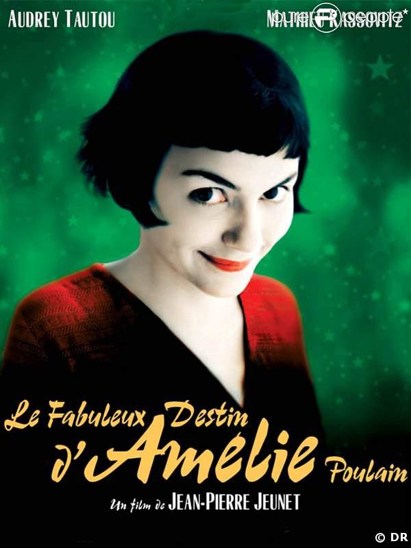 L'affiche du film Le Fabuleux destin d'Amélie Poulain avec Audrey Tautou (2001) 