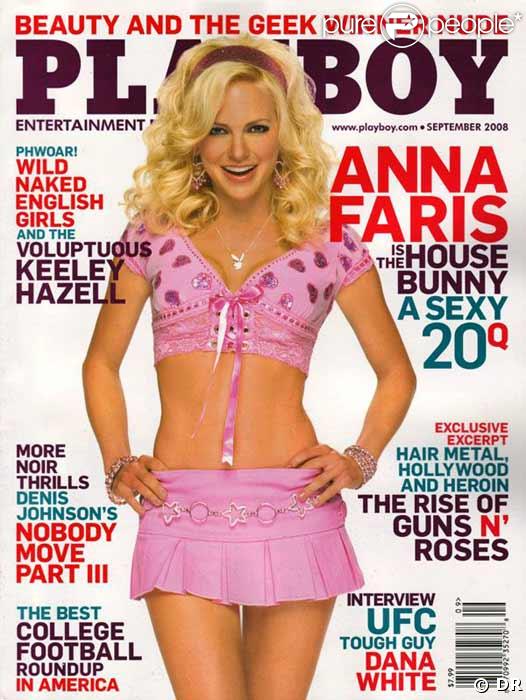 Anna Faris en couverture de Playboy août 2008