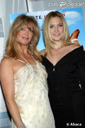 Kate Hudson avec sa mère Goldie Hawn