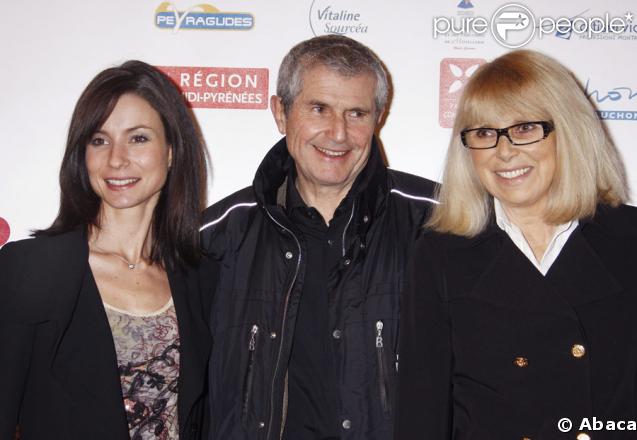 Le jury de Luchon : Mireille Darc, Jennifer Lauret et Claude Lelouch. Le 7/02/09
