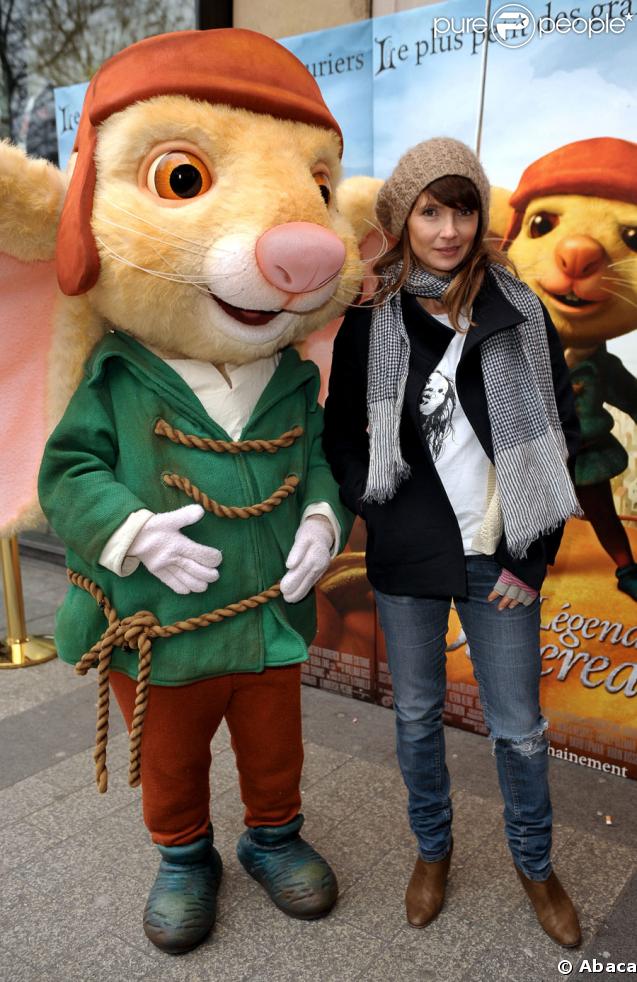 Axelle Laffont à l'avant-première de La légende Despereaux, le 8 février 2009 au Gaumont Marignan.