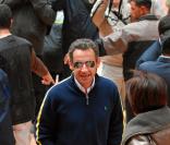 Nicolas Sarkozy est allé à la rencontre des personnes présentes sur le site