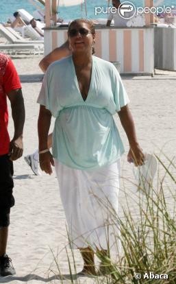 Queen Latifah à Miami. 15/02/09