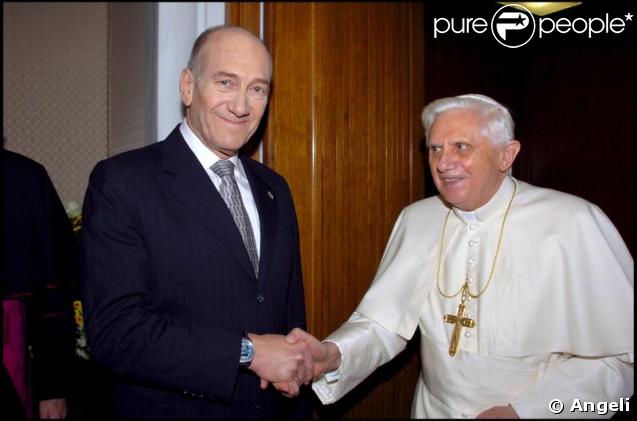 Ehud Olmert et le Pape