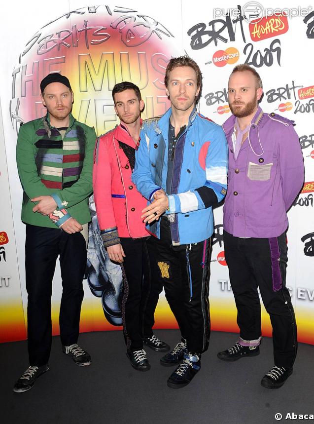 Coldplay à la soirée des Brit Awards 2009 !
