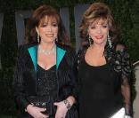 Les soeurs Collins (Jackie et Joan) posent à la soirée Vanity-Fair (soirée post-Oscars)