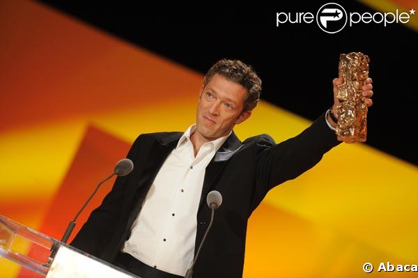 Vincent Cassel, Cesar du meilleur acteur pour Mesrine sous l'ovation du métier et avec tout l'amour de sa femme Monica Bellucci