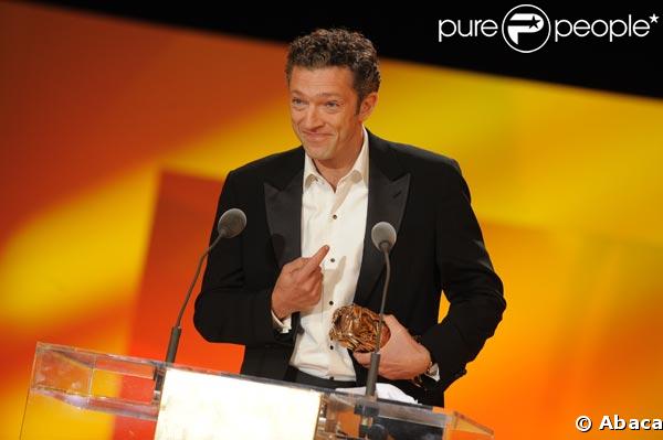 Vincent Cassel, Cesar du meilleur acteur pour Mesrine sous l'ovation du métier et avec tout l'amour de sa femme Monica Bellucci