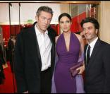 Les César 2009, Vincent Cassel, son épouse Monica Bellucci et Thomas Langmann 