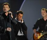 24e cérémonie des Victoires de la Musique : Johnny Hallyday, Christophe Maé, Axel Bauer 