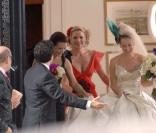 Kristin Davis, Kim Cattrall, Sarah Jessica Parker et Cynthia Nixon sur le tournage du film Sex & The City.