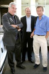 Laurent Bignolas, ici avec Georges Pernoud et Philippe Vilamitjana.