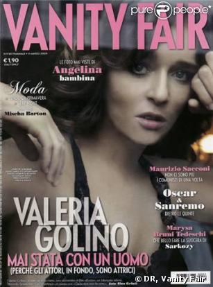 Valéria en couverture du magazine Vanity Fair Italie du mois de mars