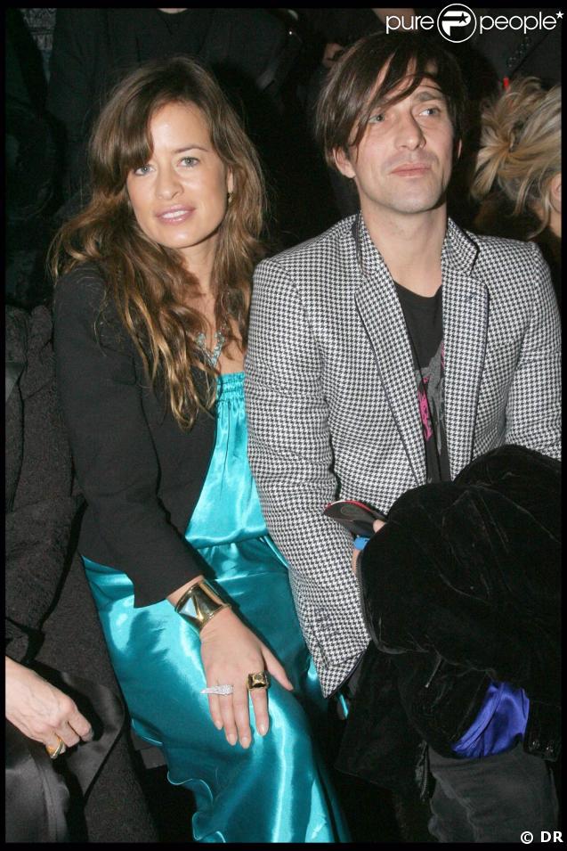 Jade Jagger et son boyfriend le DJ Dan Williams au défilé Lanvin