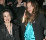 Jade Jagger et sa mère Bianca Jagger au défilé Lanvin