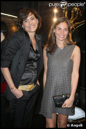 Inès de la Fressange et Inés Sastre à l'inauguration de la boutique Cavalli samedi soir à Paris