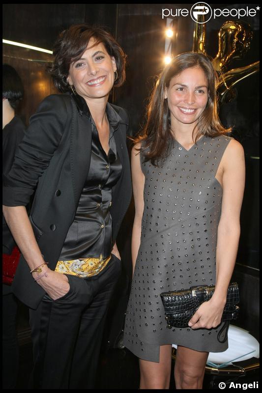 Inès de la Fressange et Inés Sastre à l'inauguration de la boutique Cavalli samedi soir à Paris