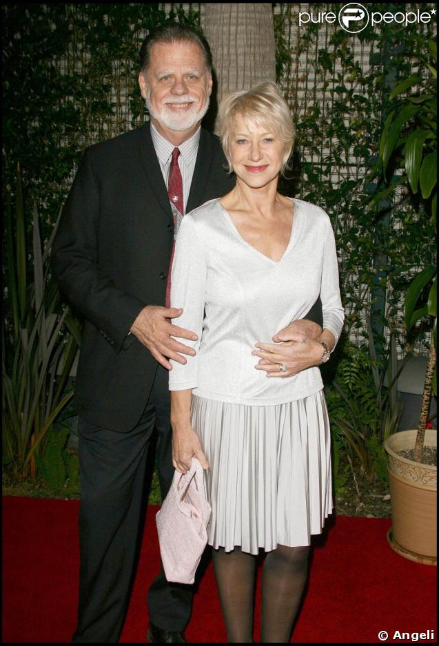 La comédienne Helen Mirren et son mari le réalisateur Taylor Hackford, à la grande soirée de charité 