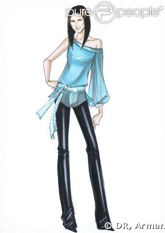 Tenue confectionnée par Giorgio Armani