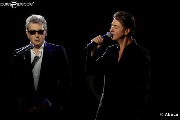 Alain Bashung et Etienne Daho en septembre 2007 pour l'enregistrement d'une émission pour France 4