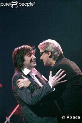 Alain Bashung et Cali lors de la remise du Prix Constantin