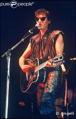 Alain Bashung aux Francofolies de la Rochelle en juillet 1987...