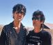 Alain Bashung et son ami Jacques Higelin aux Francofolies de la Rochelle. Juillet 1987 