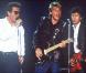 Alain Bashung avec Johnny Hallyday et Eddy Mitchell au Palais des Sports de Paris le 24 juin 1989 