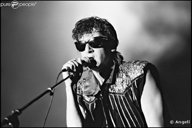 Alain Bashung aux Francofolies de la Rochelle le 10 juillet 1987...