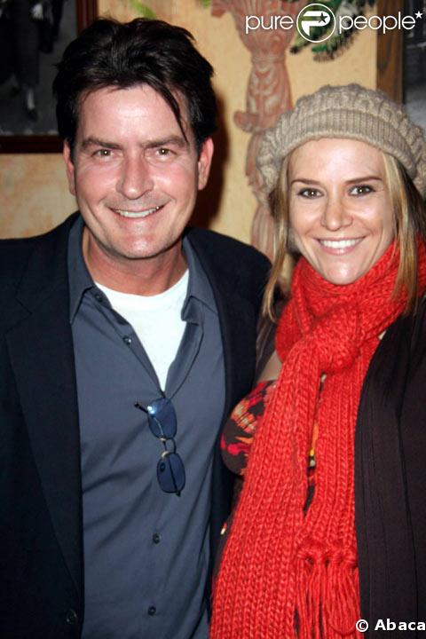 Charlie Sheen et sa femme Brooke Mueller en janvier 2009 